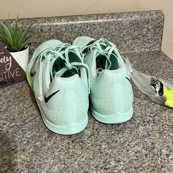 Nike Air Zoom LJ Elite Mint Foam Volt‎ DR9924-300 Track Spikes Men’s Size 12 - Picture 5 of 7